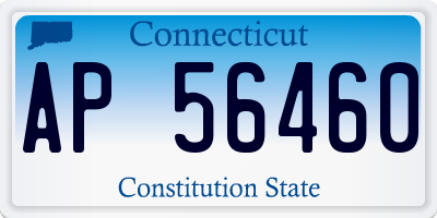 CT license plate AP56460