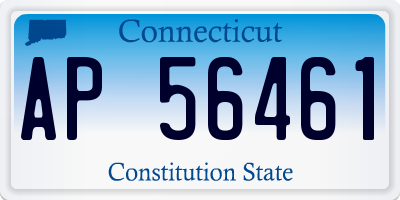 CT license plate AP56461