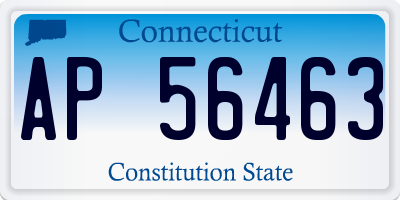 CT license plate AP56463
