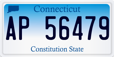 CT license plate AP56479