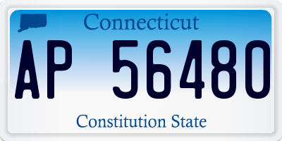 CT license plate AP56480