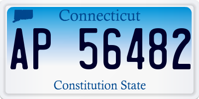 CT license plate AP56482