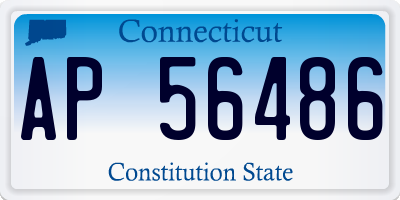 CT license plate AP56486