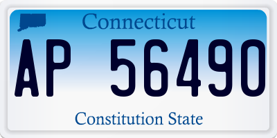 CT license plate AP56490