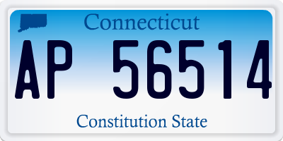CT license plate AP56514