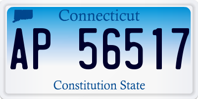 CT license plate AP56517