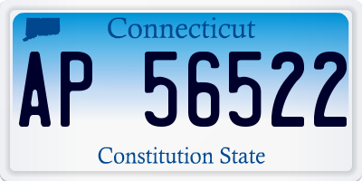 CT license plate AP56522