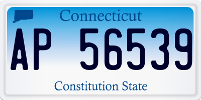 CT license plate AP56539