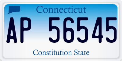 CT license plate AP56545