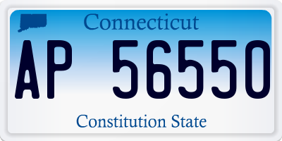 CT license plate AP56550