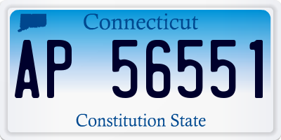 CT license plate AP56551