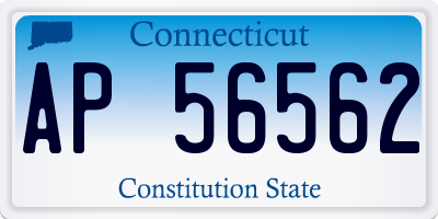 CT license plate AP56562