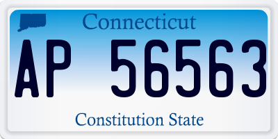 CT license plate AP56563