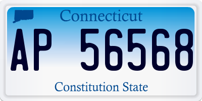 CT license plate AP56568