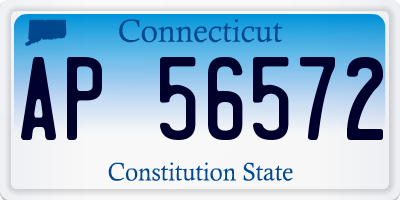 CT license plate AP56572