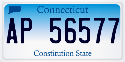 CT license plate AP56577