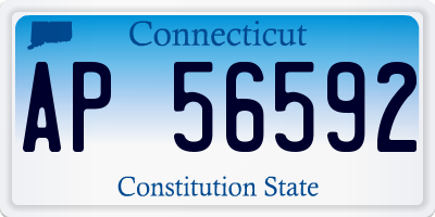 CT license plate AP56592