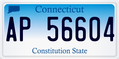 CT license plate AP56604