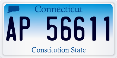 CT license plate AP56611