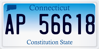 CT license plate AP56618
