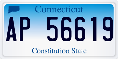 CT license plate AP56619