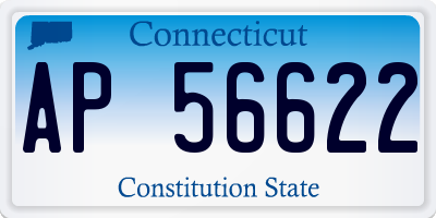 CT license plate AP56622
