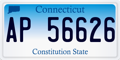CT license plate AP56626