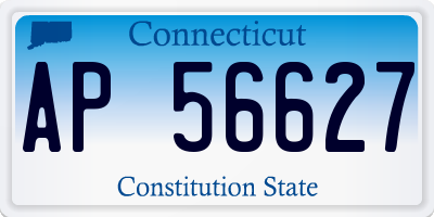 CT license plate AP56627