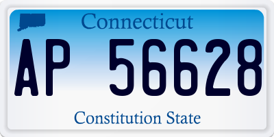CT license plate AP56628