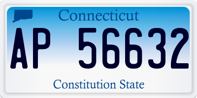CT license plate AP56632