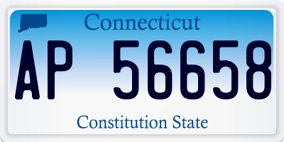CT license plate AP56658