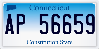 CT license plate AP56659