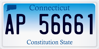 CT license plate AP56661