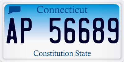 CT license plate AP56689