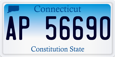 CT license plate AP56690