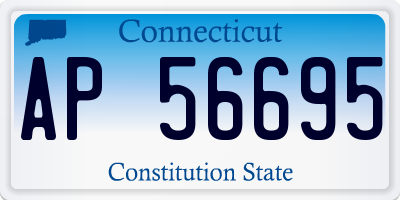 CT license plate AP56695