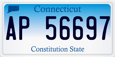 CT license plate AP56697