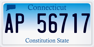 CT license plate AP56717