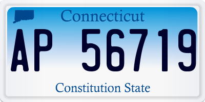 CT license plate AP56719