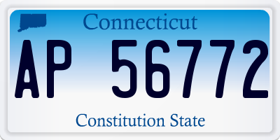 CT license plate AP56772