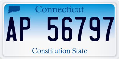 CT license plate AP56797