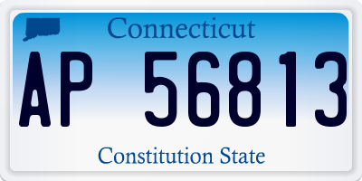 CT license plate AP56813