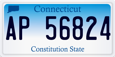 CT license plate AP56824