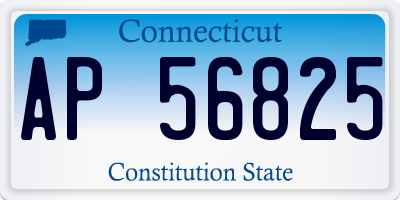 CT license plate AP56825
