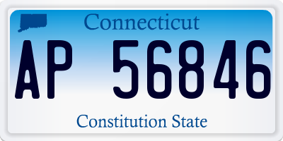 CT license plate AP56846