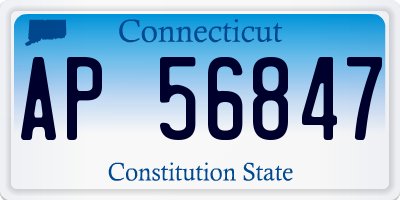 CT license plate AP56847