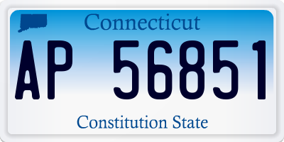 CT license plate AP56851