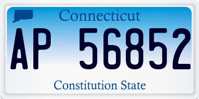 CT license plate AP56852