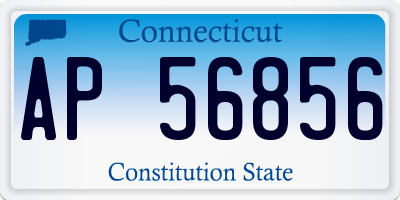 CT license plate AP56856