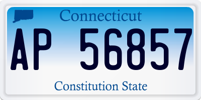 CT license plate AP56857